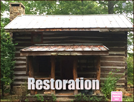 Historic Log Cabin Restoration  Graves Mill, Virginia